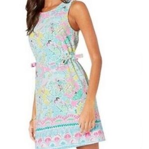 Lilly Pulitzer Marli Stretch Pop Up In The Beginning Engineered Shift Dress